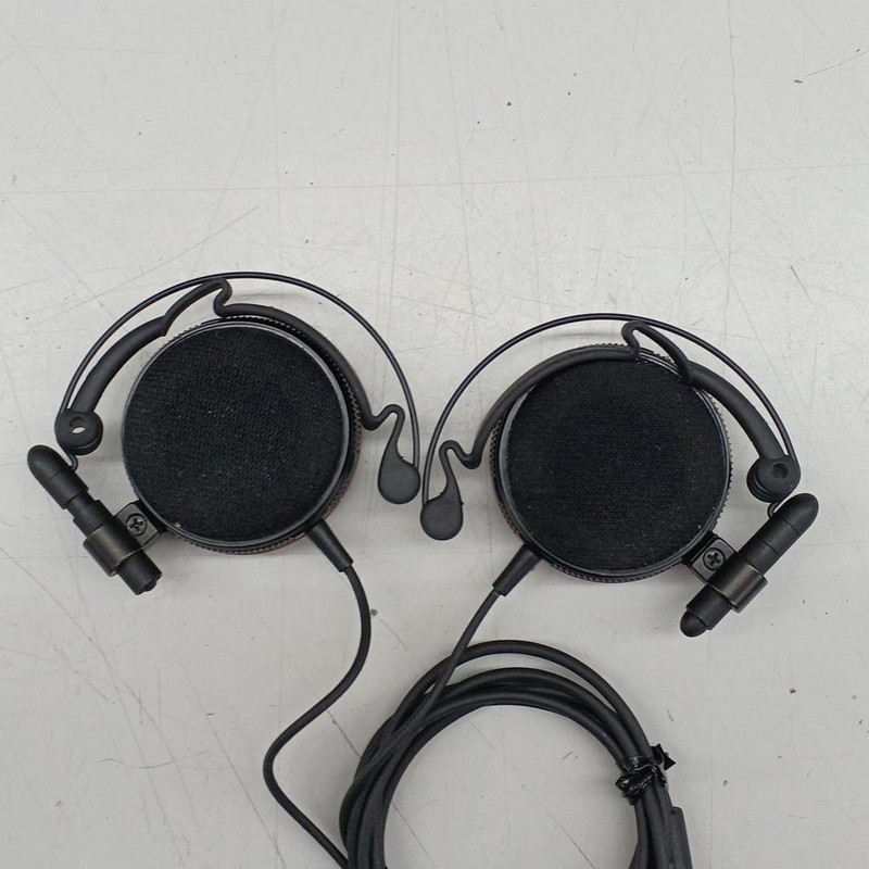 Audio-Technica ATH-EW9 Red Wooden Clip-On Headphones Portable Used gallery