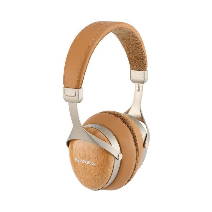 SIVGA SV021 Pro Beechwood Closed Back HiFi Headphones Wired 50mm OFC Cable gallery