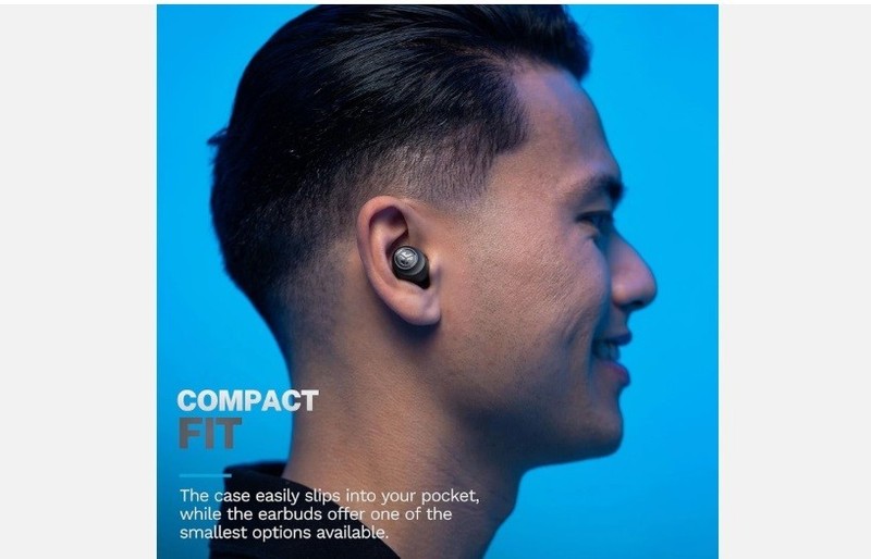 JLab Go Air Pop True Wireless Bluetooth Earbuds & Charging Case - Black, Dual gallery