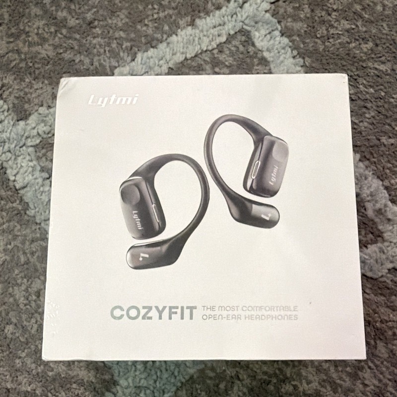 Lytmi CozyFit Open-Ear Bluetooth Ear-Hook Headphones Water Resistant Black