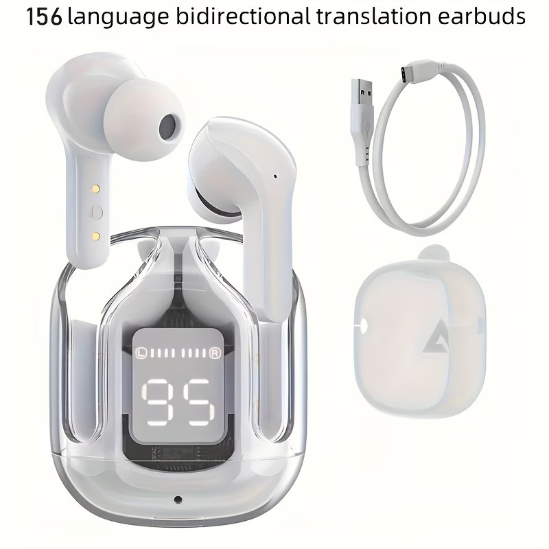 EARBUDS WIRELESS. DESIGNED FOR LANGUAGE TRANSLATION AND COMMUNICATION