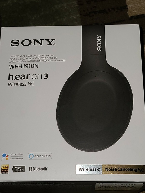 Sony WH-H910N h.ear on 3 Wireless Bluetooth Noise-Canceling Headphones – Black
