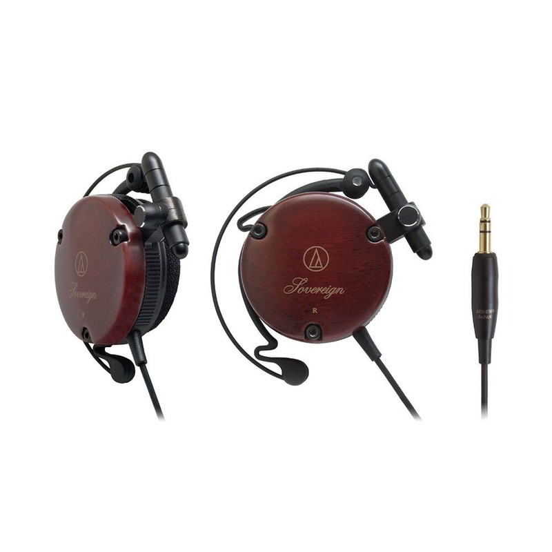 Audio Technica ATH-EW9 Wood Ear Fit Clip-On Wired Headphones Asada Cherry Japan gallery