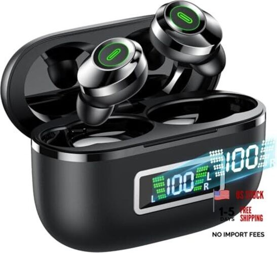 Wireless Earbuds, Bluetooth 5.4 Headphones in Ear with Mic HiFi Stereo Noise