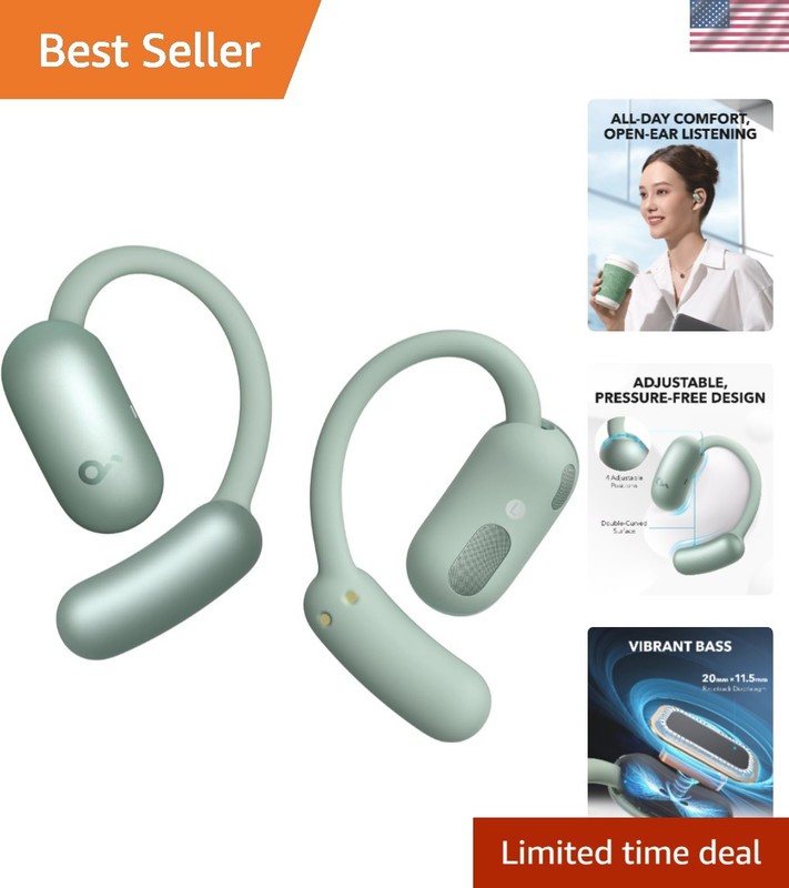 AeroFit 2 by , Open-Ear Headphones, 4 Adjustable Positions for Every Ear Size…