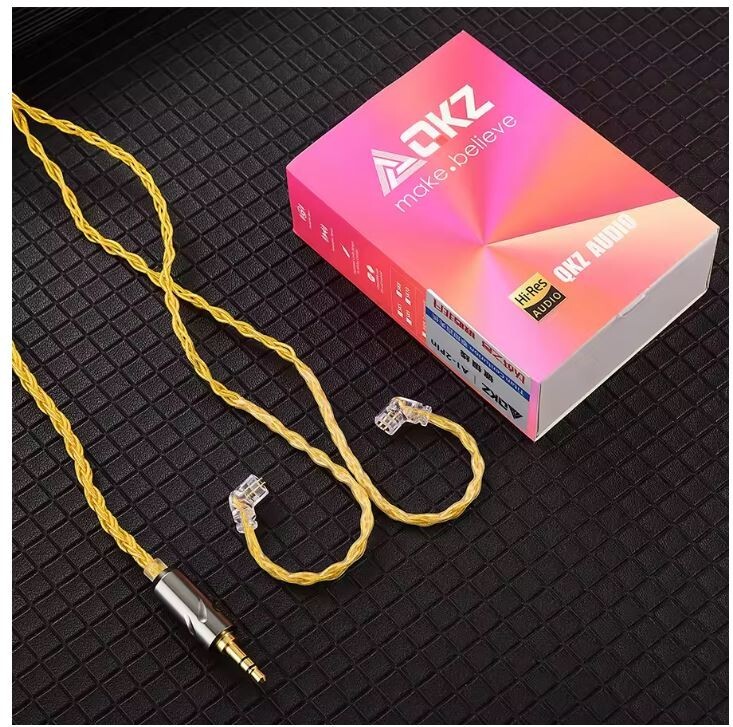 QKZ T1 Earphone Update Cable 3.5mm jack QDC 0.75mm Connector Wired Headphones gallery