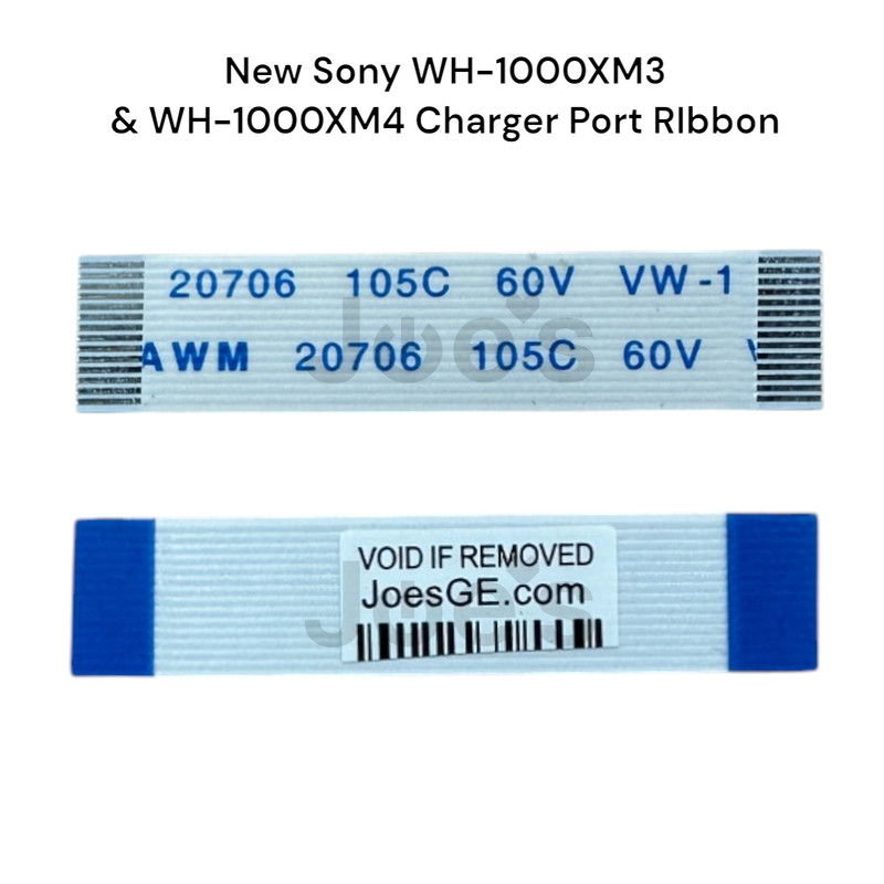 New Sony WH-1000 XM3 XM4 USB-C Charger Port PCB Ribbon Flex Cable Replacement