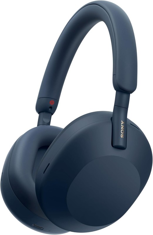 Sony WH-1000XM5 Wireless Headphones Midnight Blue Noise Canceling Touch Control