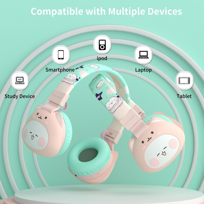 Icarer Kids Bluetooth Headphones with 85dB Volume Limiter, Bluetooth 5.4 & 20... gallery