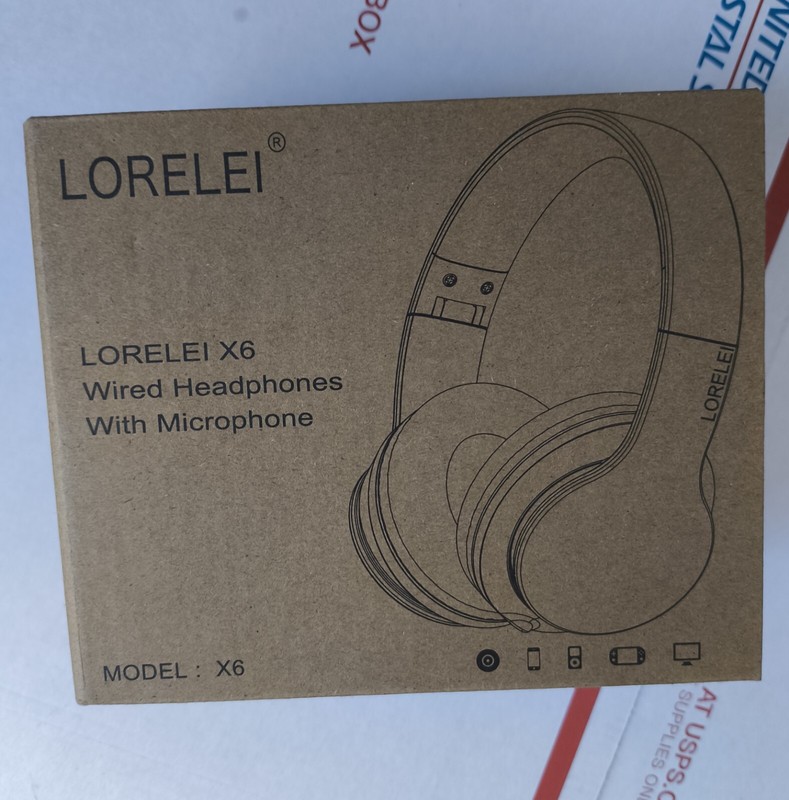 LORELEI X6 WIRED HEADPHONES WITH MICROPHONE FOLDABLE SOFT EARMUFFS SPACE BLACK