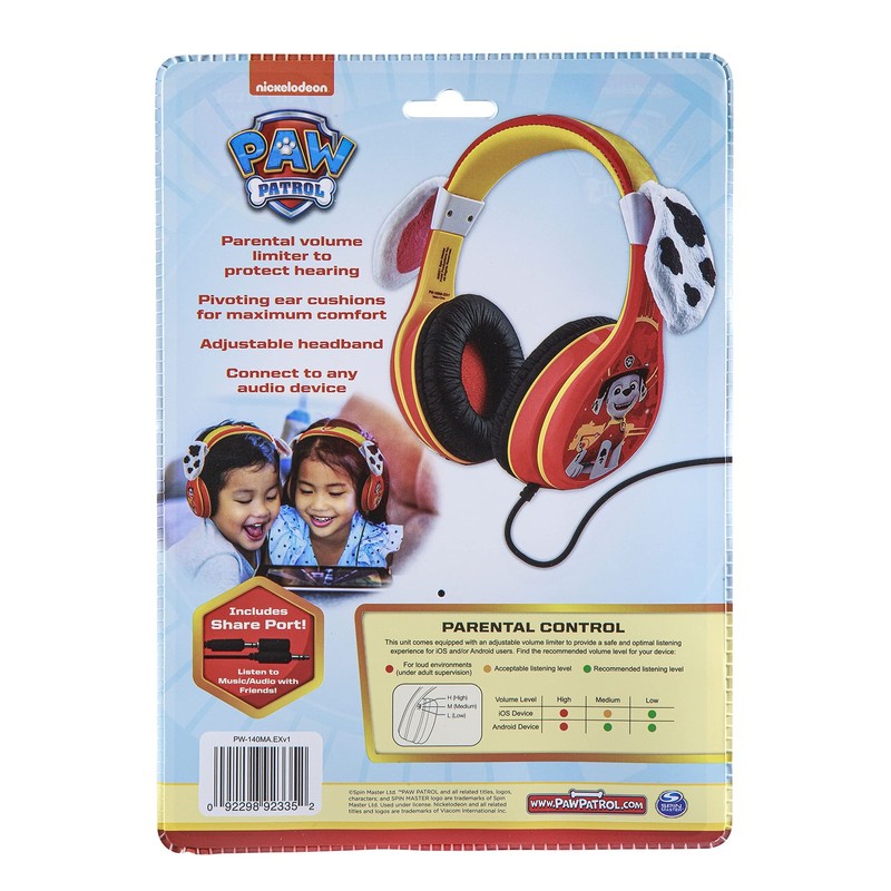Paw Patrol Marshall Headphones, Wired Headphones Compatiable with 3.5mm Jack,... gallery