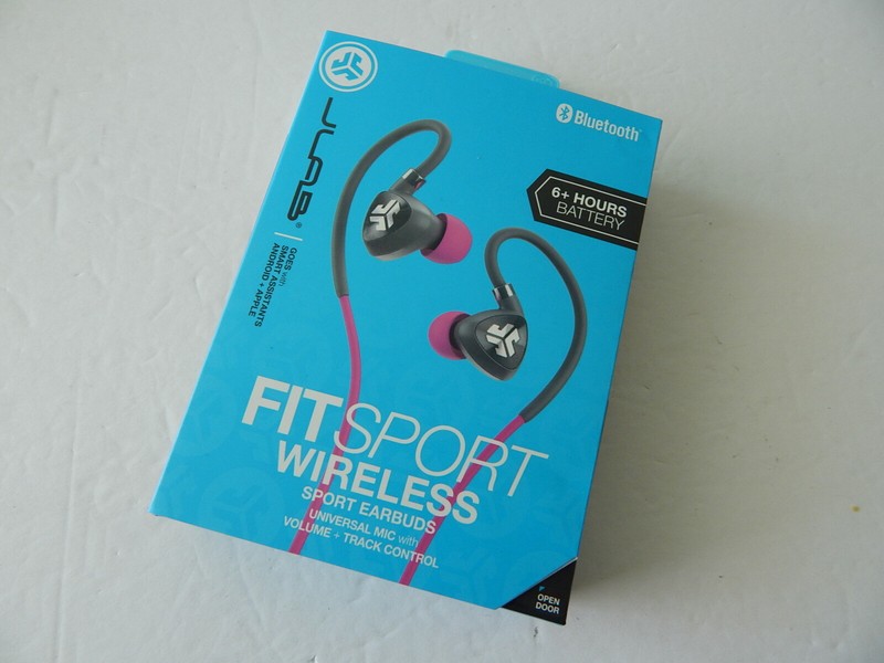 Jlab Audio Fit Sport Bluetooth Wireless Sport Earbuds with Mic Pink/Gray New