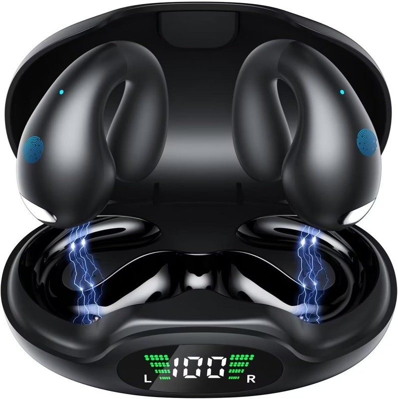 Wireless Earbuds Open Ear Headphones Clip On Earbuds Bluetooth 5.3 Headphones…