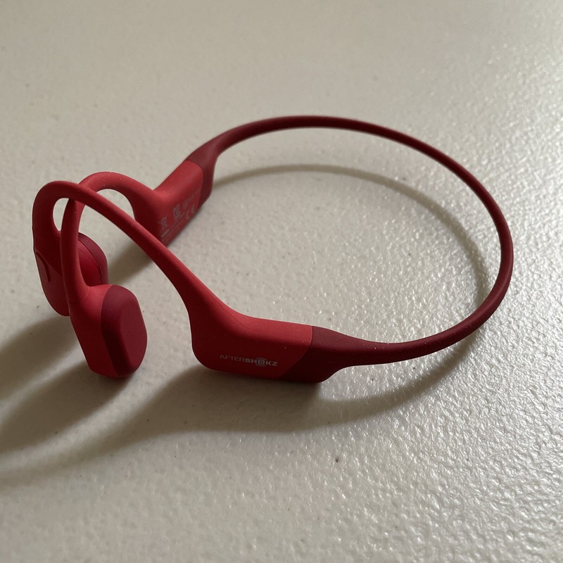 AfterShokz Aeropex Bone Conduction Wireless Headphones - Red gallery