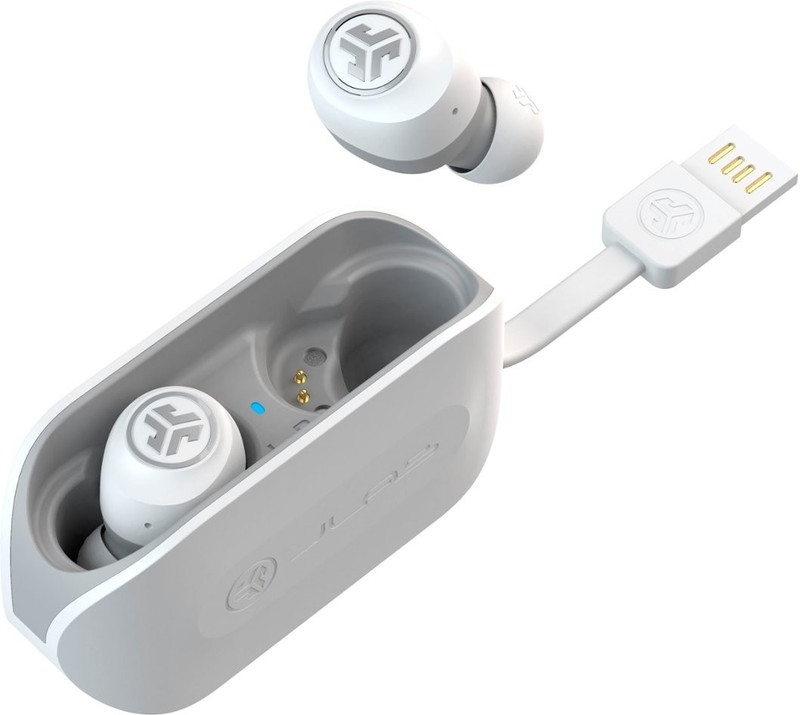 JLab Go Air True Wireless Bluetooth Earbuds EBGOAIRRWHTGRY82 - White gallery