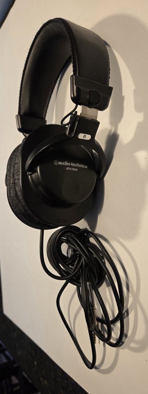 Audio-Technica ATH-M30x Black Over-Ear Headphones Adjustable Headband gallery