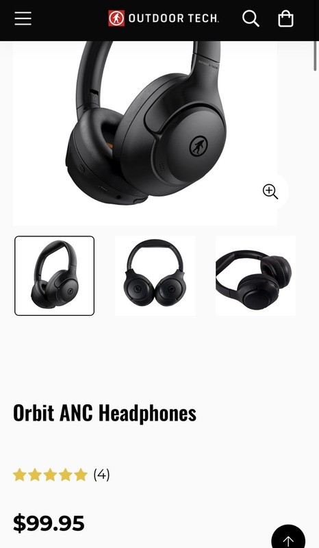 Outdoor Tech Orbit Wireless Noise Canceling Bluetooth Headphones Black gallery