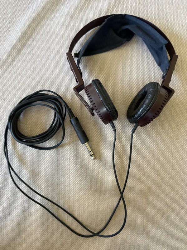 Vintage Yamaha Orthodynamic YH-2 Headphones Mario Bellini Signature