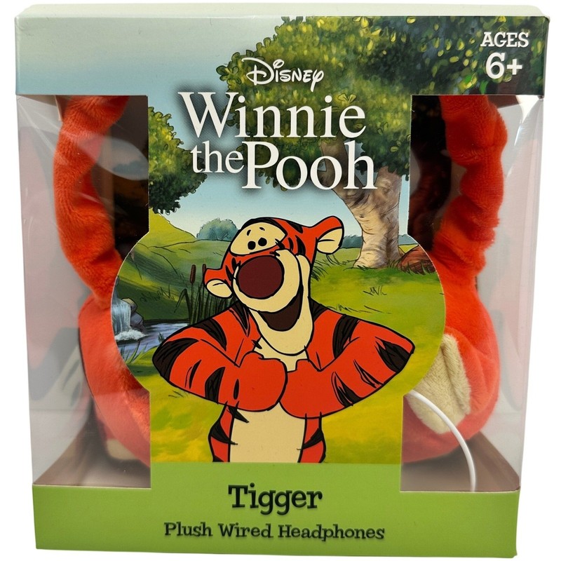 Disney Winnie the Pooh Tigger Plush Wired Headphones Kids Orange HP-0037-TIGGER gallery