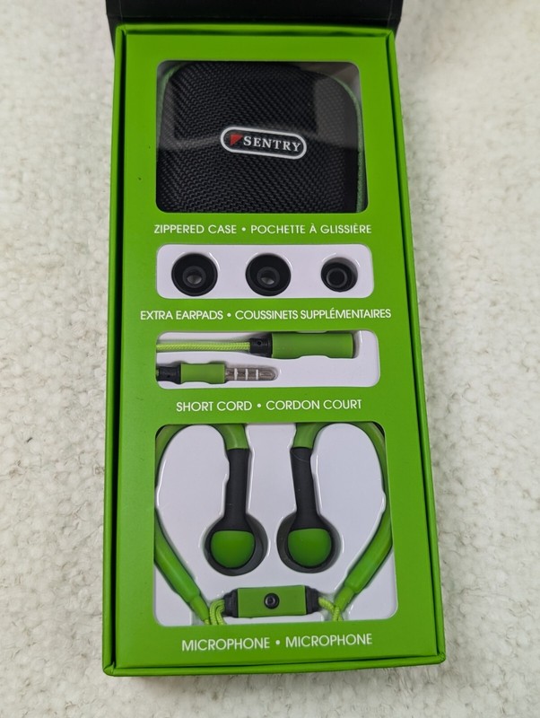 Sentry Warp Around Over Earbud Headphones w/ Mic Sport Series Run Excercise Soft gallery