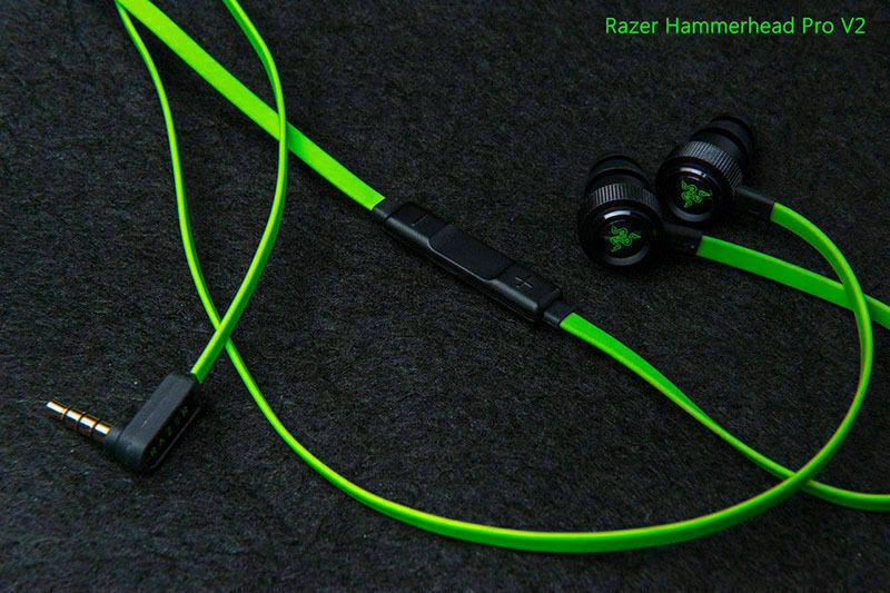Razer Hammerhead Pro V2 Analog In-ear Gaming & Music Headphones Black/Green gallery