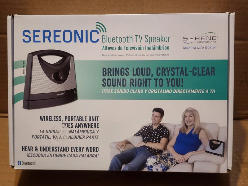 Serene Innovtions Bluetooth TV Speaker Wireless Portable Sound BT-100 Sereonic