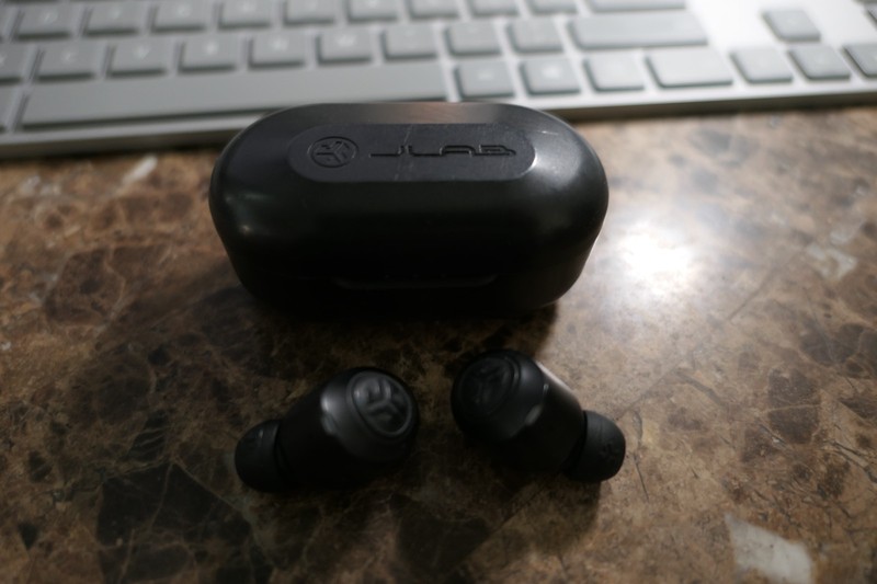 JLab JBuds Air True Wireless Earbuds with Charging Case – Black