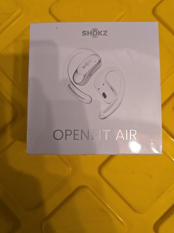 Shokz OpenFit Air True Wireless Bluetooth Earbuds -WHITE- (T511) SEALED NEW