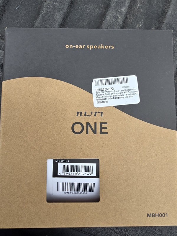 nwm ONE Dark Gray MBH001 Open-Ear Over-the-Head Bluetooth Ear Speaker Express