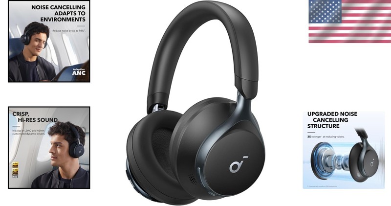 Space One Wireless Headphones - 40H ANC Battery Life, App Control, Dynamic Sound gallery