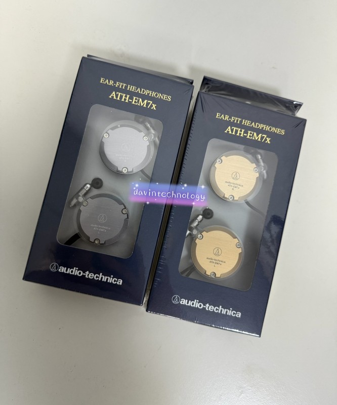 Audio-Technica ATH-EM7X Adjustable Aluminum Clip-On Headphones NEW Original