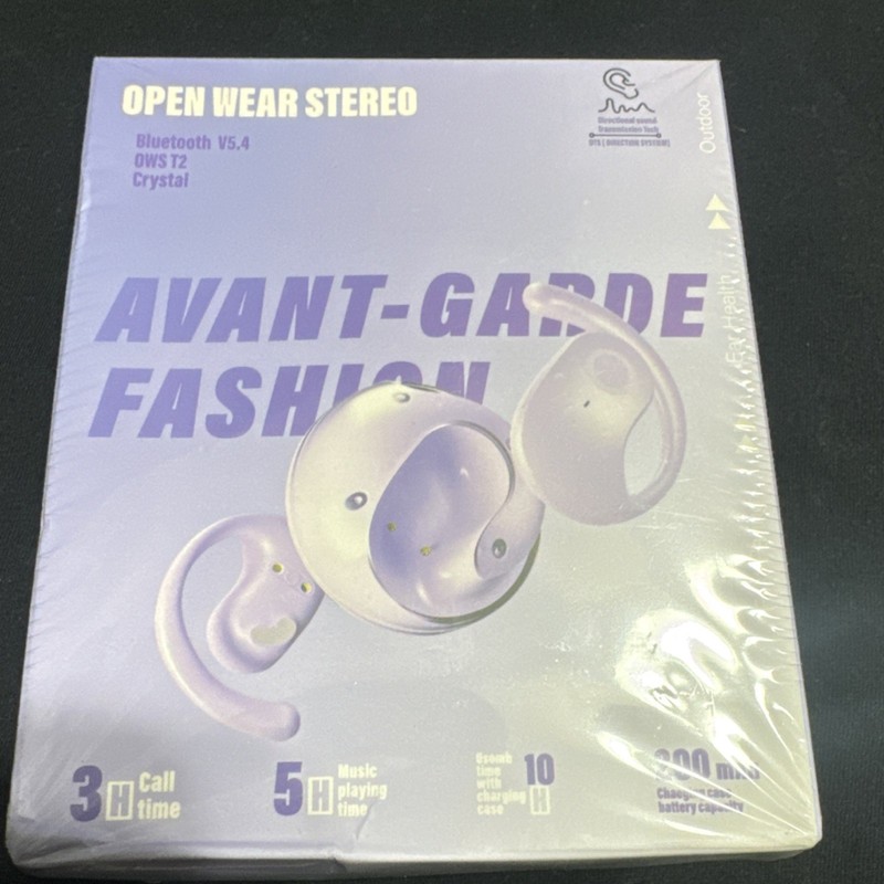Avant-Garde Fashion OWS T2 Bluetooth Wireless Headphones Purple HD Sound