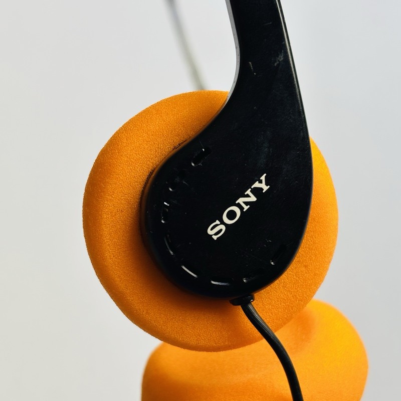 SONY MDR-006 Walkman Lightweight Headphones w/Orange Pads – Guardians Of Galaxy