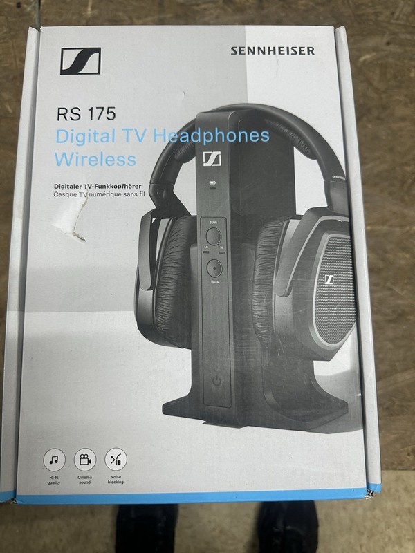 Sennheiser RS 175 Black Over-the-Ear Wireless Digital TV Headphones