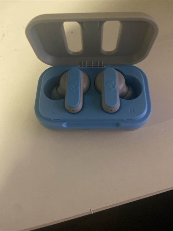 Skullcandy DIME XT2 True Wireless Earbuds Light Blue Gray S2DBW Brand New gallery