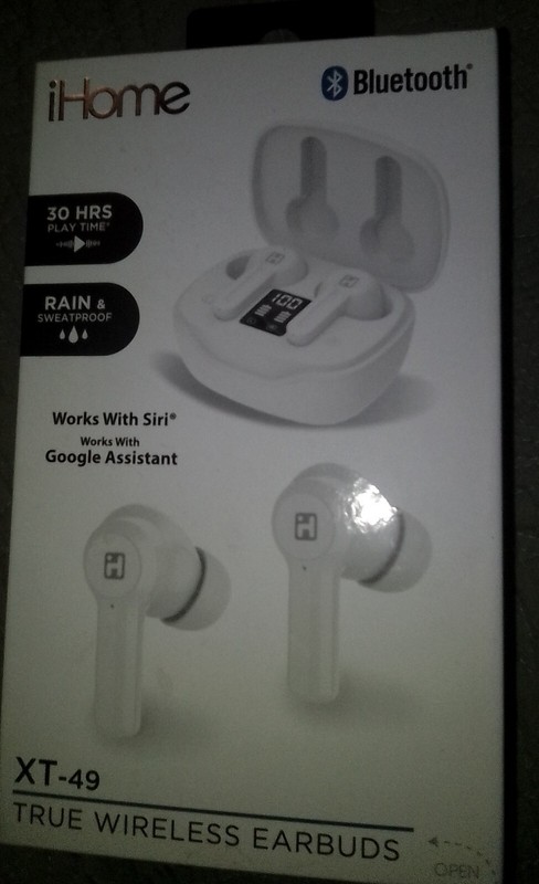 NEW iHome BLUETOOTH EARBUDS TRUE WIRELESS WHITE XT-49