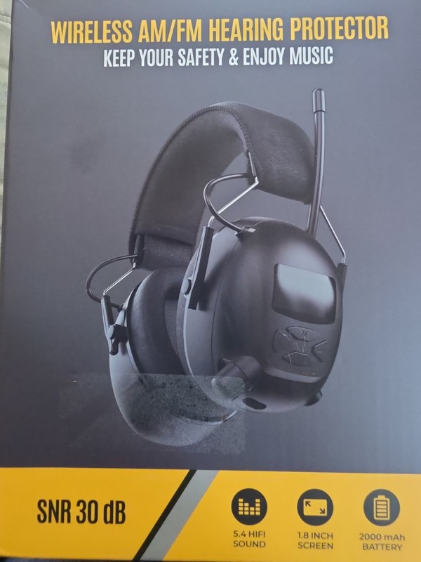 2025 Bluetooth 5.4 AM/FM Radio Ear Protection Headphones W/Backlit Display/Mic gallery