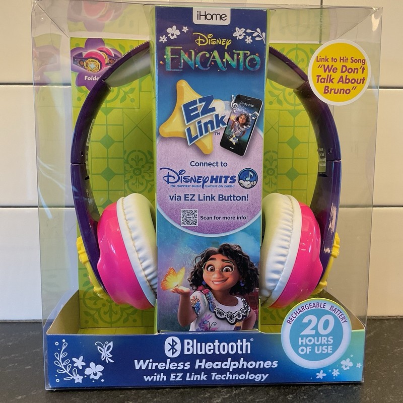 eKids Disney Encanto Bluetooth Wireless Headphones W/EZ Link Technology