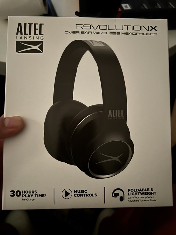 Altec Lansing R3volution X Wireless Bluetooth Headphones Black MZX009-BLK ONYX