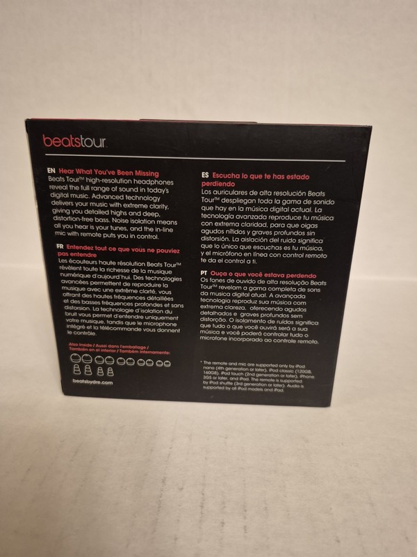 Beats by Dr. Dre Beats Tour Red/ Black 777-00023-01-B Wired In-Ear Headphones gallery