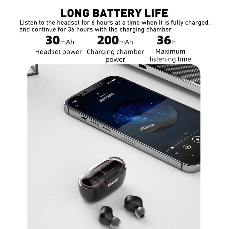 DUDAO U17S Mini Wireless Bluetooth Earbud In-Ear Stereo Earphones Sport Headset gallery