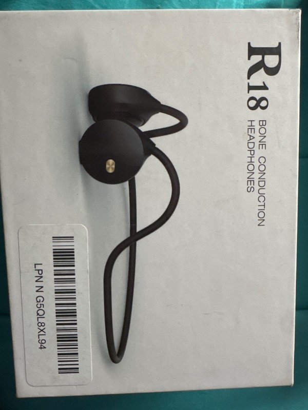 VT R18 black waterproof open ear wireless bone conduction headphones with mic BT
