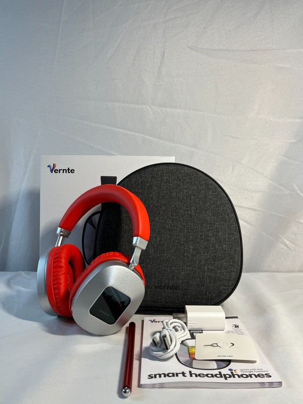Vernte Black Silver 5 Color Option Voice Assistant Smart Headphone With ANC
