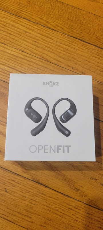 Shokz OpenFit Open-Ear Bluetooth True Wireless Earbuds – Black (T910-ST-BK-US)