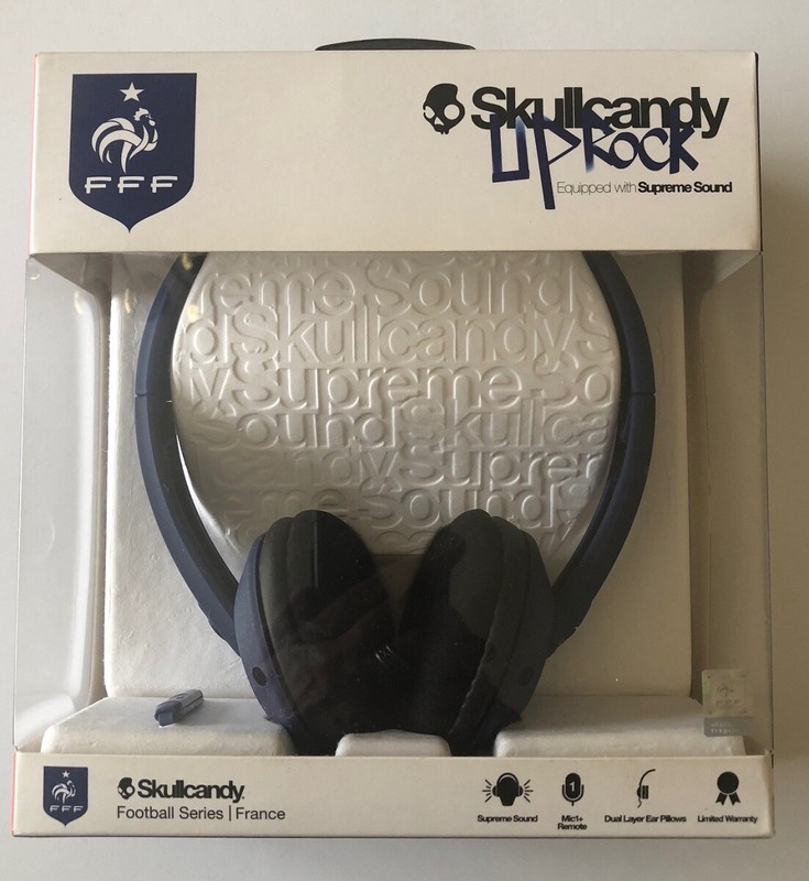 Rare Skullcandy Uprock Headphones with Mic – World Cup Soccer France
