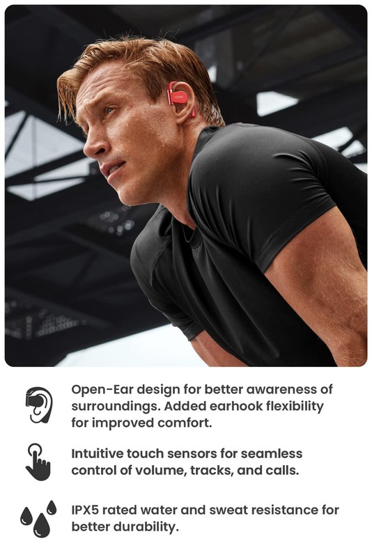 ARC II Sport Open Ear Headphones, True Wireless Ear Buds with Dual Mic, Sweat... gallery