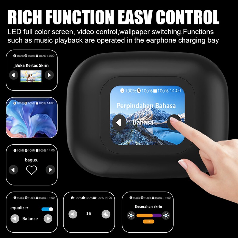 NEW! Bluetooth AI Translator Earbuds 144+ Language Real Time Translate Earphones gallery
