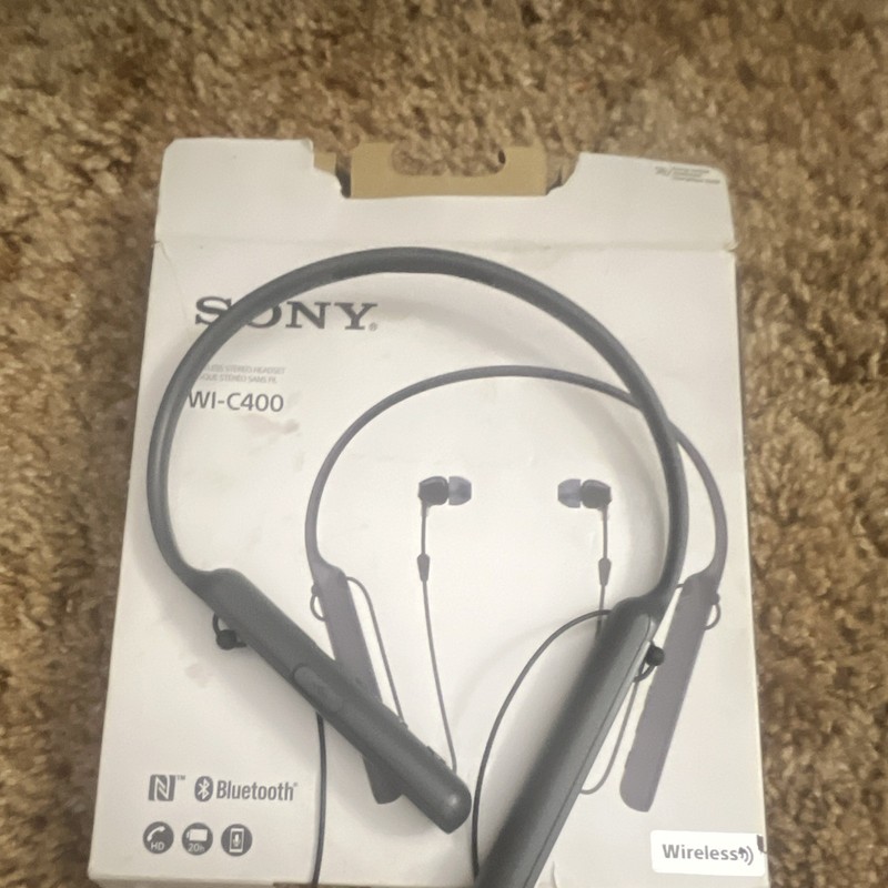 Sony WI-C400 Bluetooth Wireless Neckband In-Ear Earbuds Black