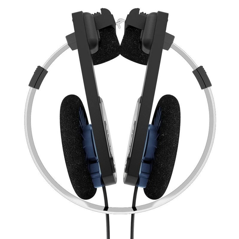 Porta Pro Classic OnEar Headphones Retro Style 3.5mm Wired Plug Black Silver gallery
