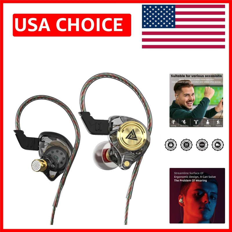 AK3FILE Wired Gaming Earbuds – 10mm Dynamic Driver, Deep Bass & Noise Cancelling